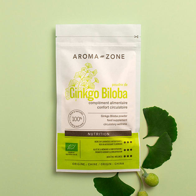 Organic Ginkgo biloba powder