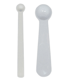 Cuillères doseuses en plastique 0.5 ml et 0.05 ml