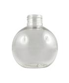 Flacon boule PET cristal 150 ml - 24/410 - sans bouchage
