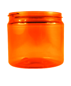 Vasetto in PET riciclato arancione BASIC 200 ml - senza tappo