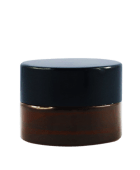 Pot verre ambré 5 ml avec capot noir