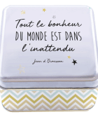 Boîte en métal BONHEUR - grand format