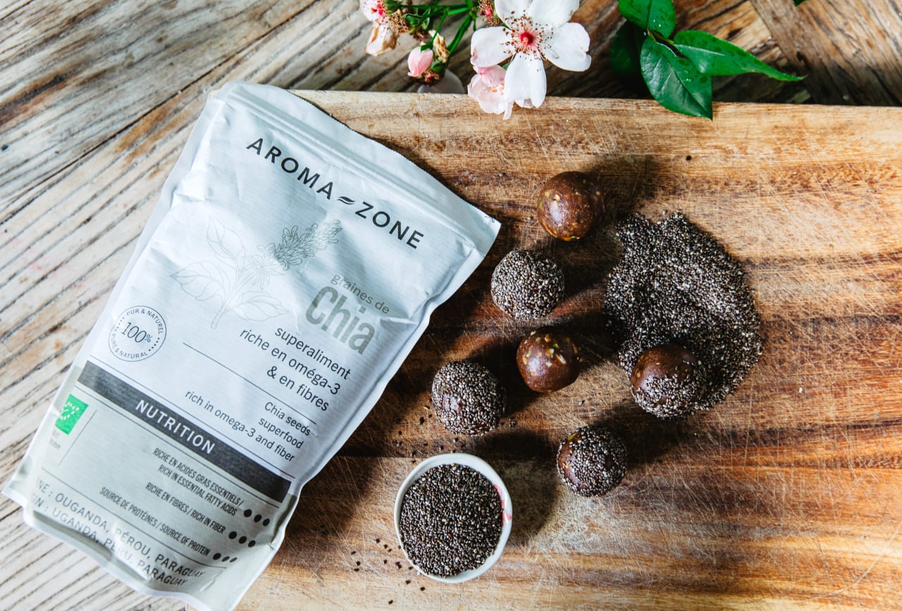 Energy balls aux graines de chia : des bouchées healthy pour faire le plein d’énergie naturellement