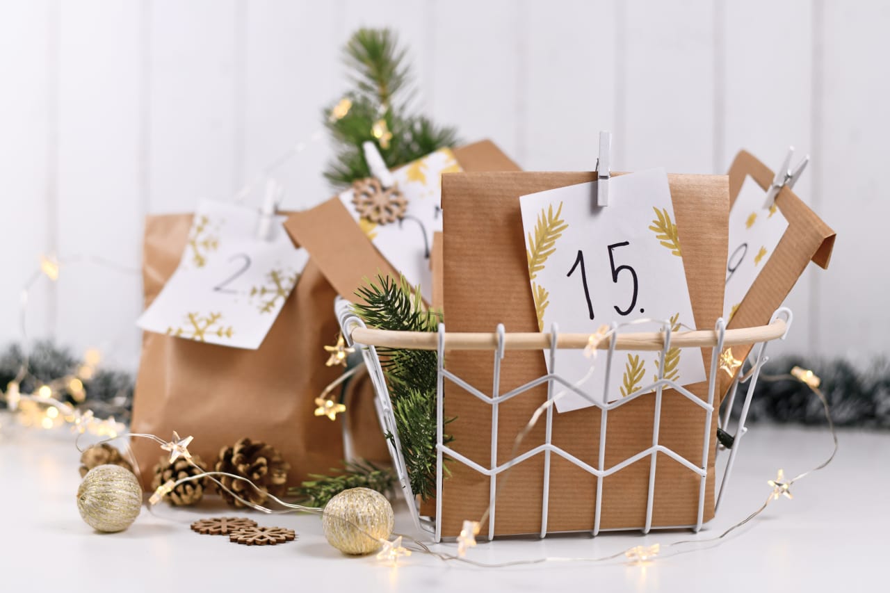 Calendario dell'Avvento DIY: sacchetti sorpresa