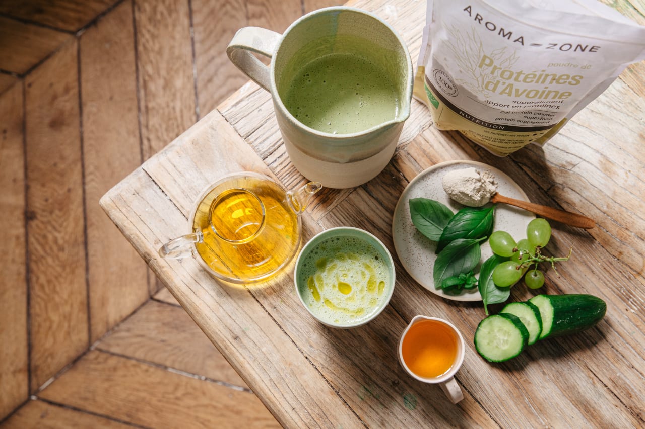 Velouté Glacé Concombre, Raisin et Basilic : recette hydratante pour la peau