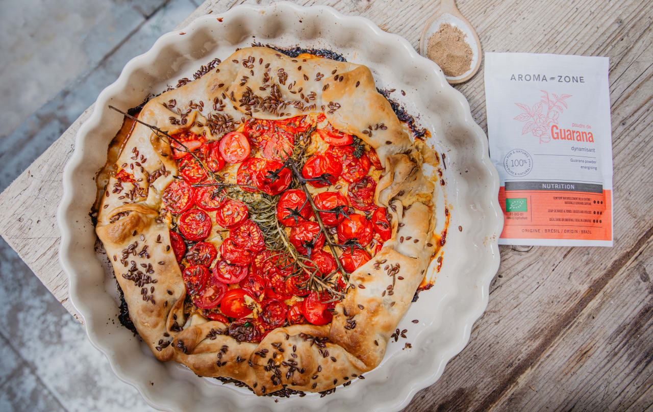 Tarte guarana aux tomates rôties : recette gourmande et énergisante pour une peau éclatante