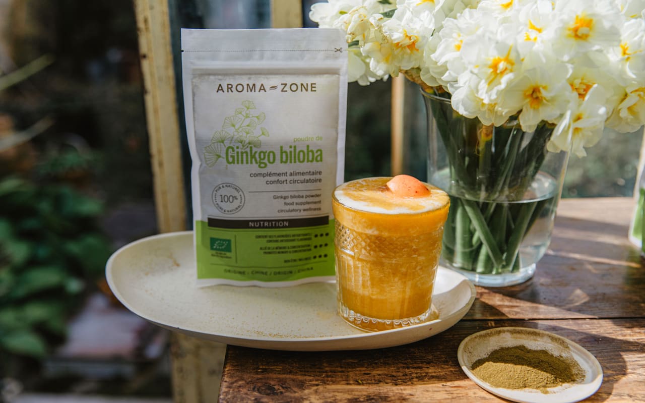 Smoothie abricot, carotte & ginkgo biloba : une boisson éclat et bonne mine 