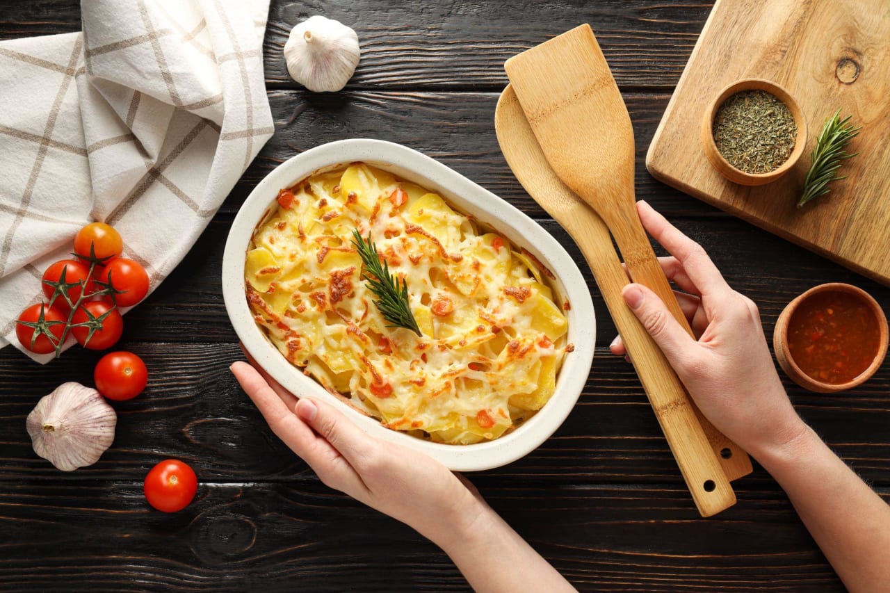 Un gratin de courgettes sans lactose