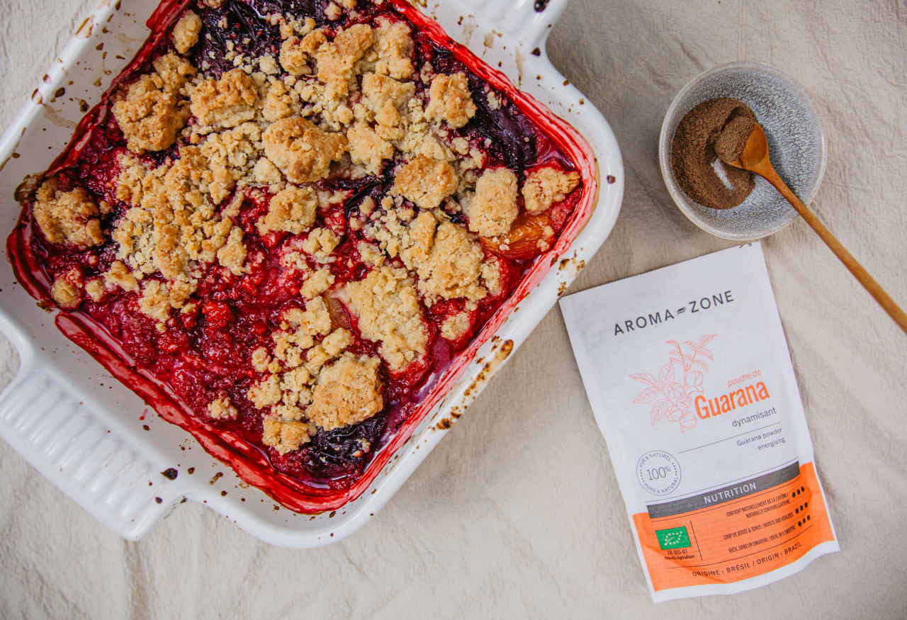 Crumble aux prunes et flocons d’avoine : dessert croustillant et énergisant