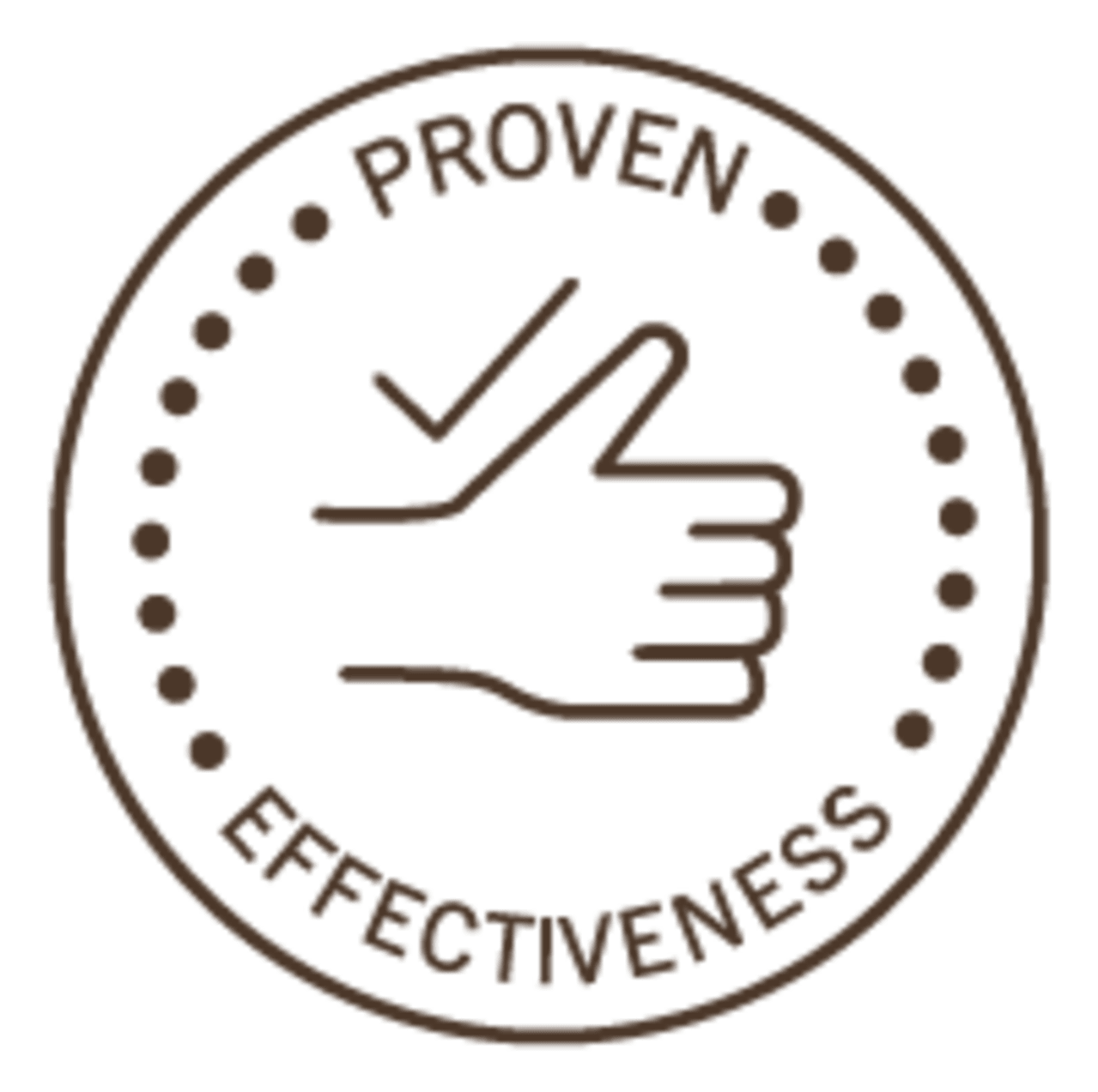 stamp PROVEN EFFECTIVENESS