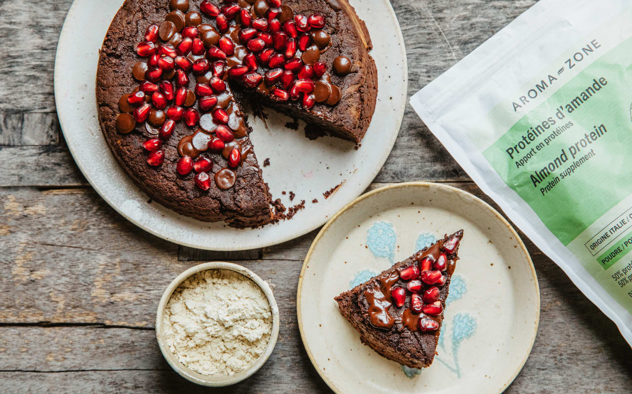 Recette fondante de gâteau au chocolat protéiné à la poudre d’amandes