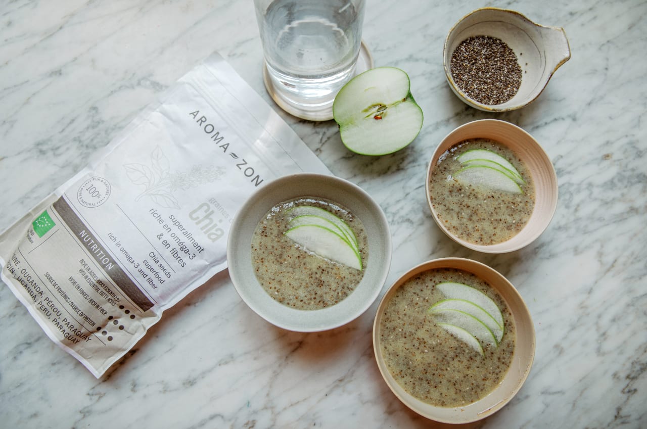 Smoothie Kiwi-Banane et graines de chia pour faire le plein de vitalité et d’hydratation