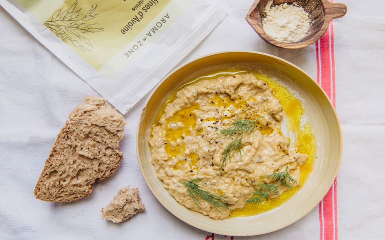 Caviar d’aubergine fumé à la protéine d’avoine : une recette crémeuse et riche en saveurs
