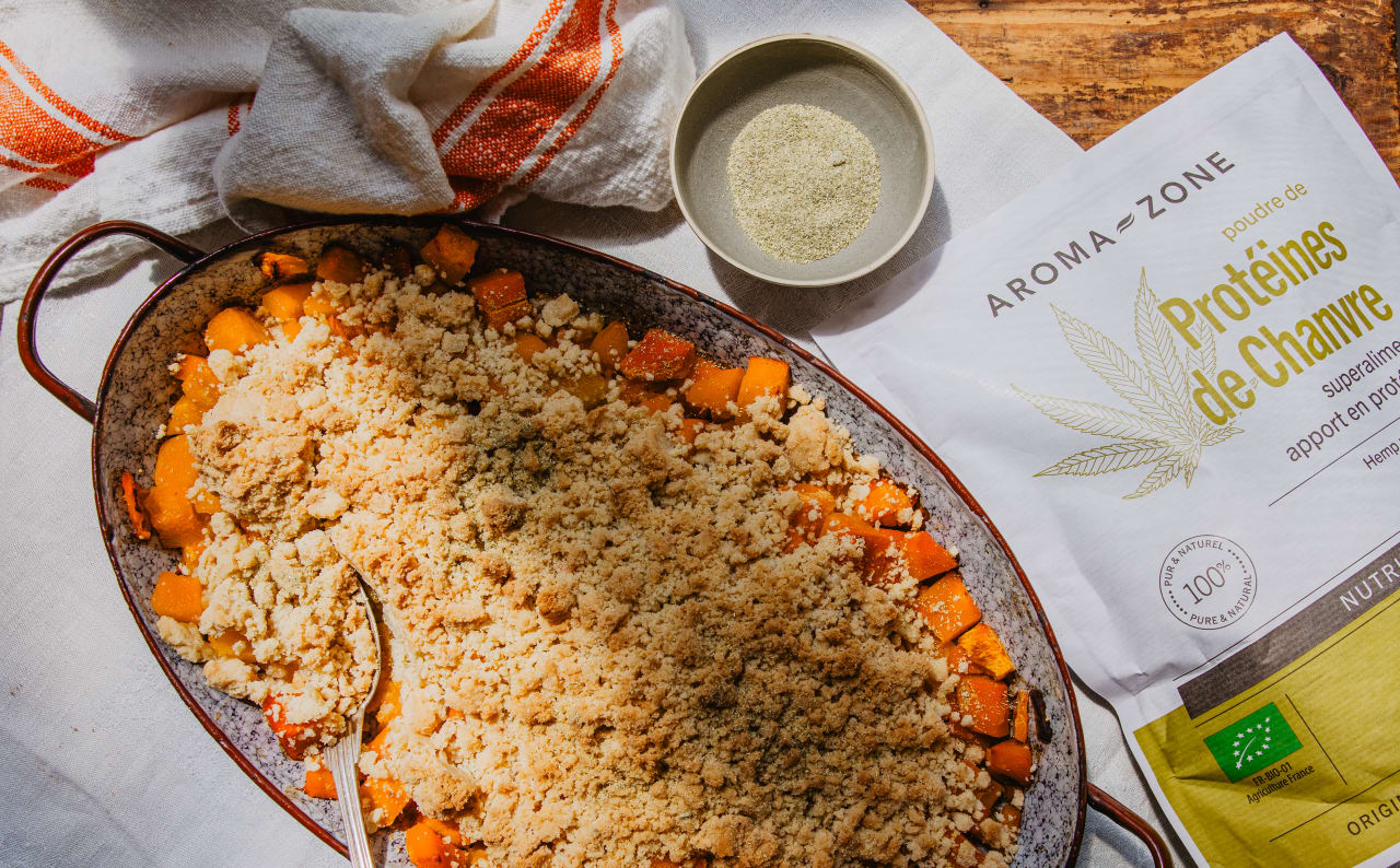 Crumble salé aux courges : recette d’automne gourmande et nutritive
