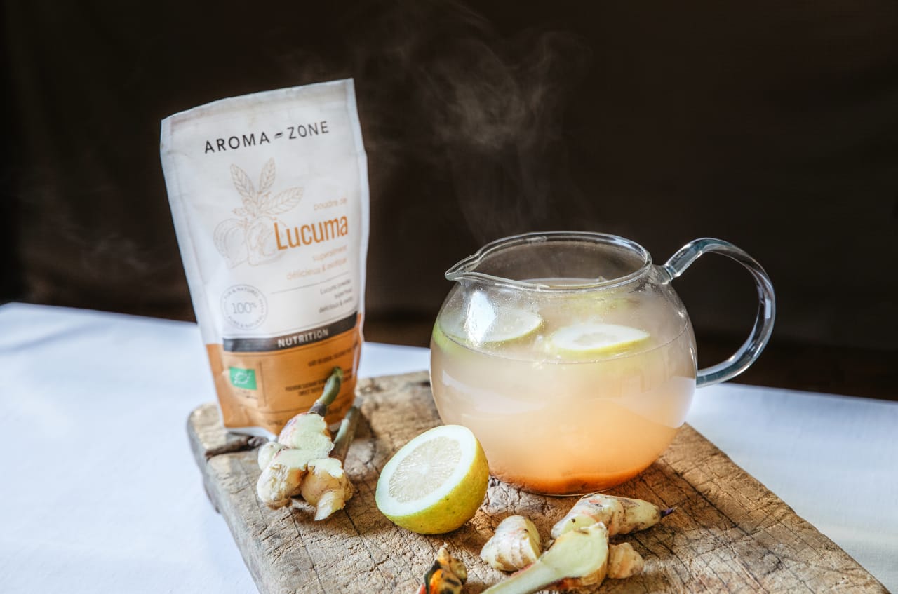 Tisane Gingembre, Citron et Lucuma : infusion réconfortante et tonique