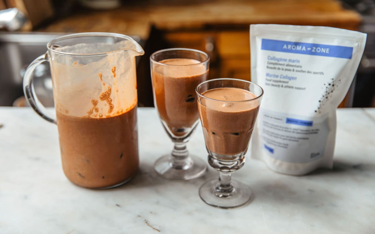Chocolat glacé au collagène : boisson gourmande et rafraîchissante