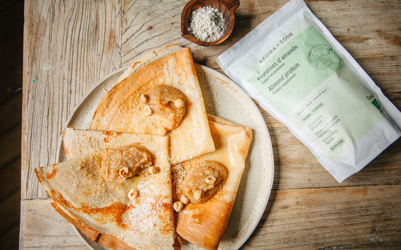 Crêpes protéinées à la poudre d’amande : recette nourrissante riche en protéines végétales