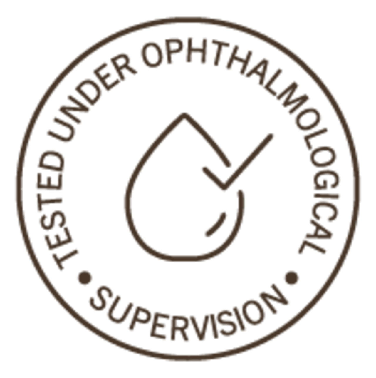 stamp TESTED UNDER OPHTHALMOLOGICAL SUPERVISION