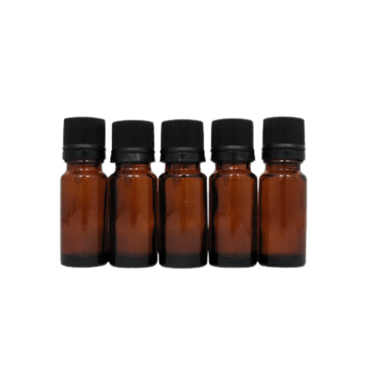 Flacons en verre ambr 10 ml avec capsules codigouttes (lot de 5) -  Aroma-Zone