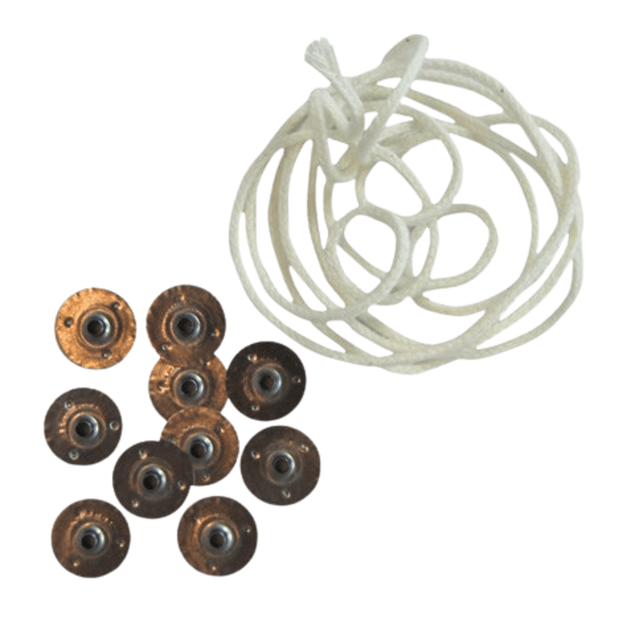 Kit Complet 61m Mèches Pour Bougies En Coton + 150 Supports - Rouleau Mèche Bougie DIY Idéal Fabrication