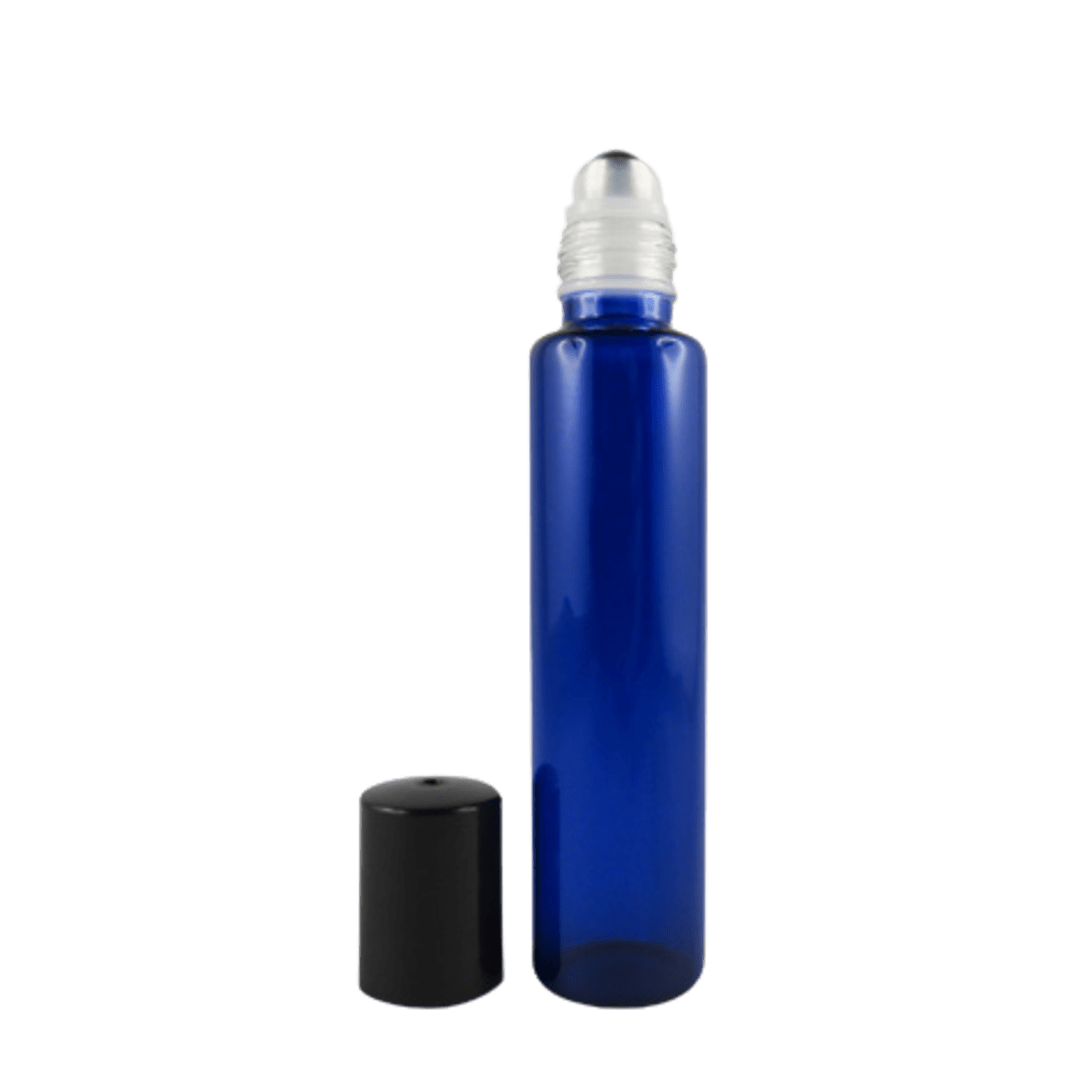 Bottiglie Roll-On In Vetro Da 50 Ml Bianco Con Sfera In Plastica E Tappo Per Oli Essenziali - 2 Pezzi