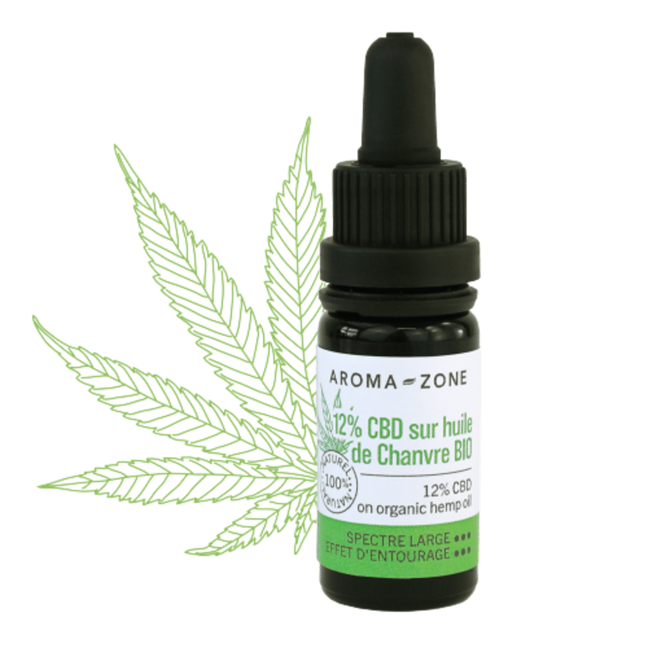 Huile CBD 12% sur huile de chanvre BIO