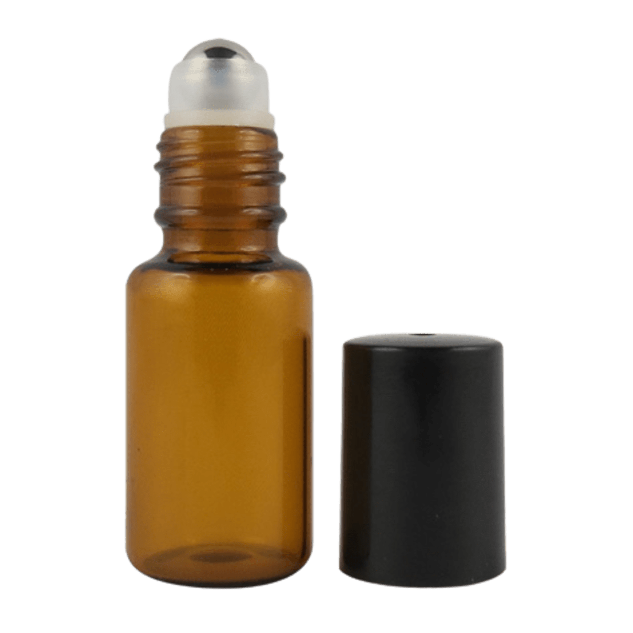 2 Bottiglie Roll-on In Vetro 50 Ml – Bianche Con Sfera In Plastica E Tappo – Per Oli Essenziali - 3