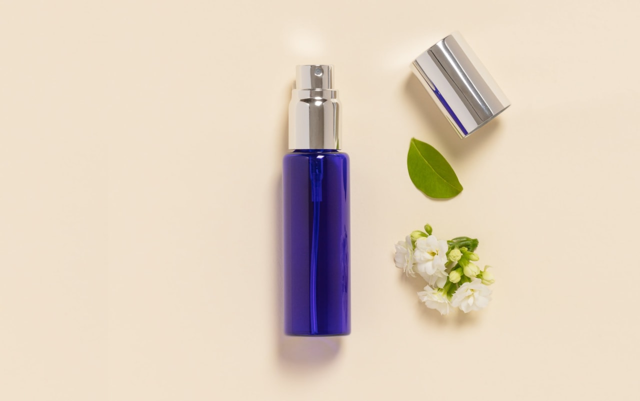 Mini-vaporizzatore tascabile in vetro blu 30 ml