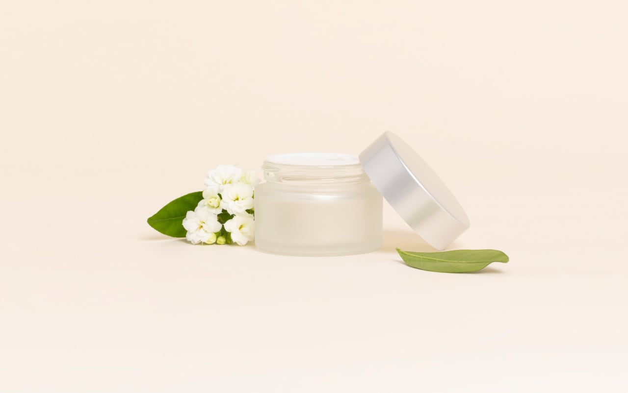 Pot verre dépoli 30 ml avec capot argent mat