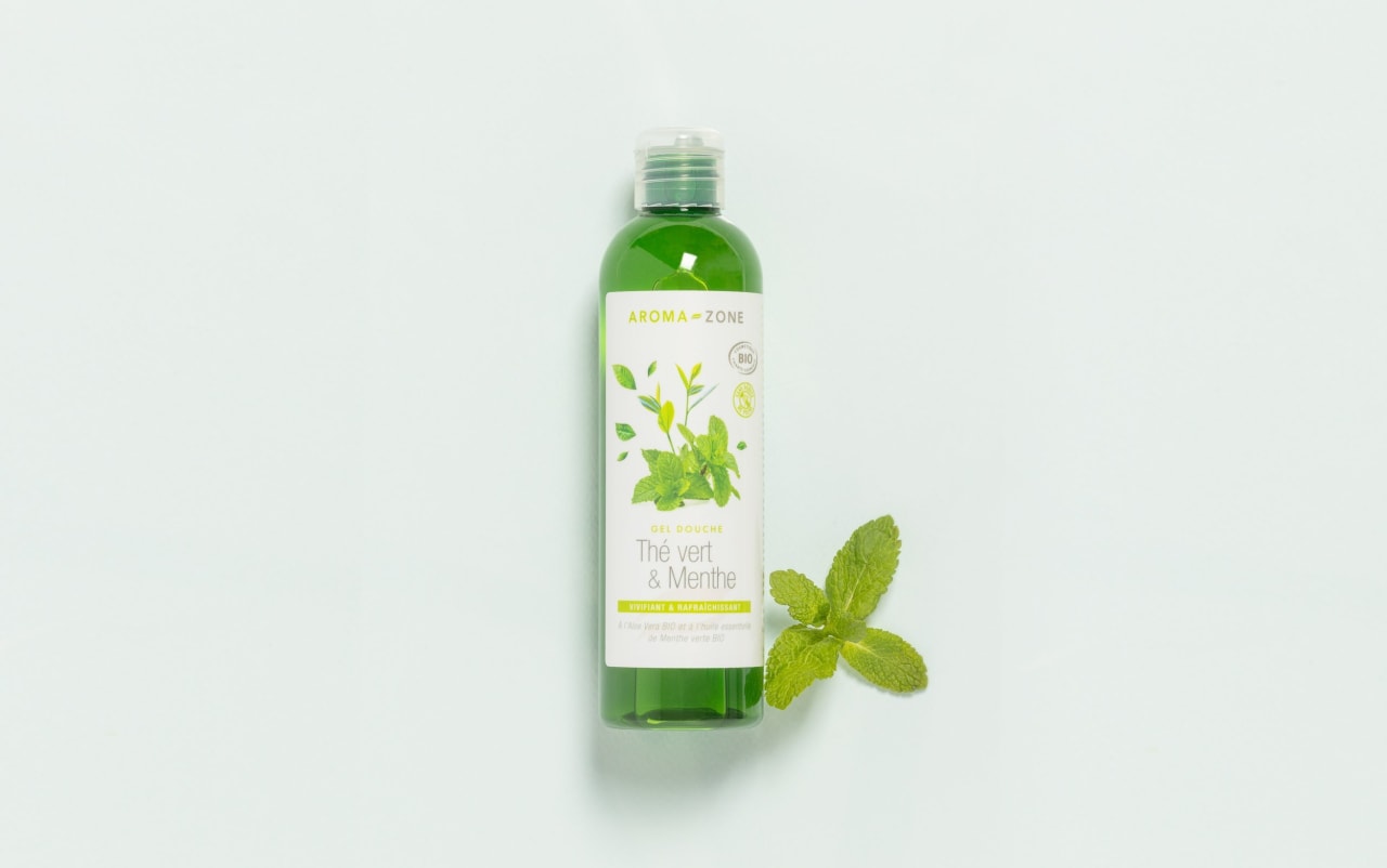 Gel doccia Tè verde e Menta BIO