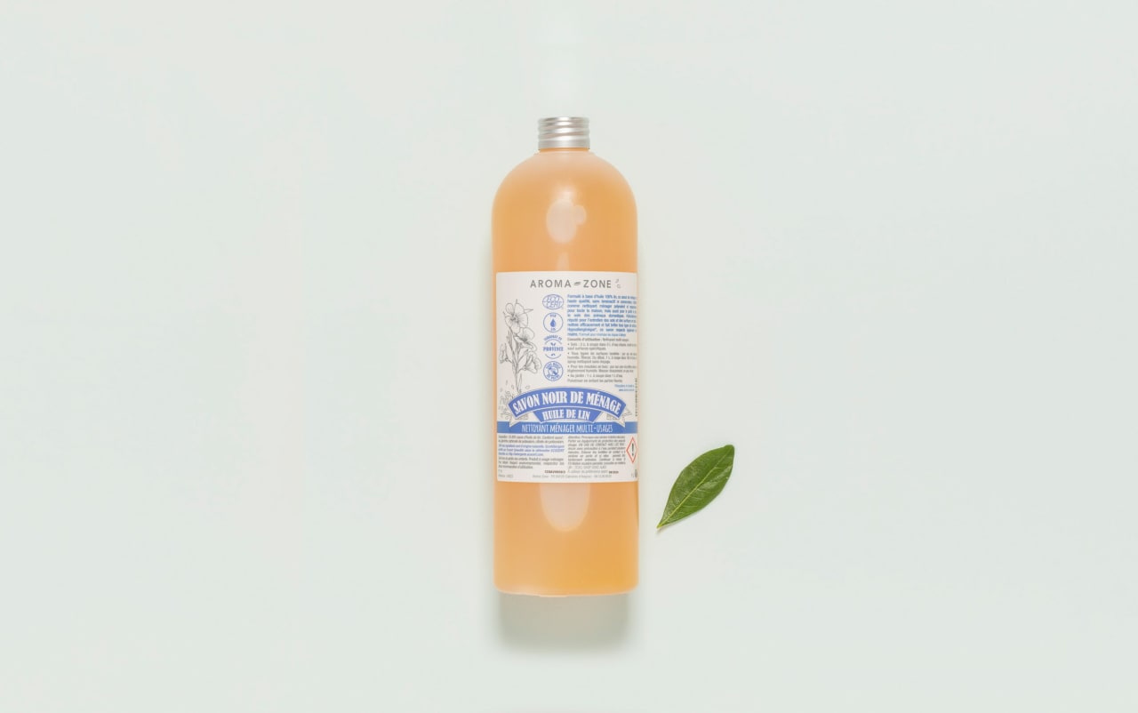 Black Household Cleaning Soap With Linseed Oil