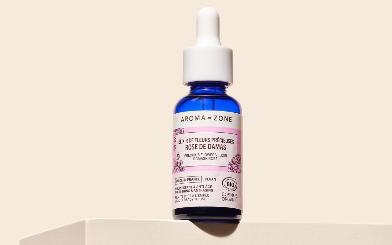 Elixir de fleurs précieuses de Rose de Damas BIO