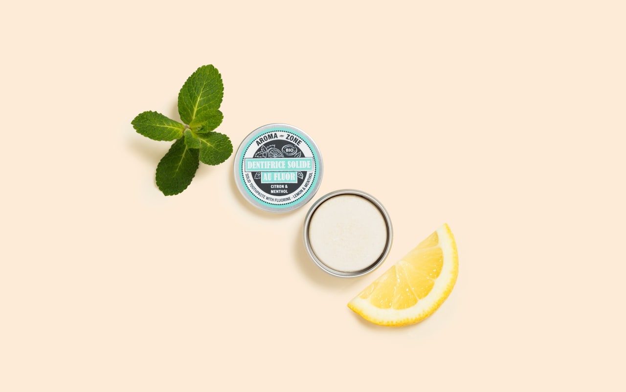 Dentifricio solido al Fluoro - Mentolo e Limone