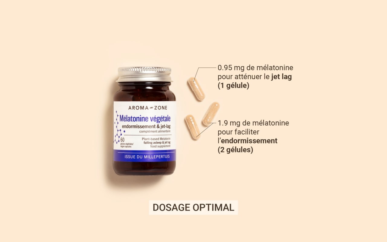 Mélatonine naturelle végétale - 60 gélules - Complément alimentaire