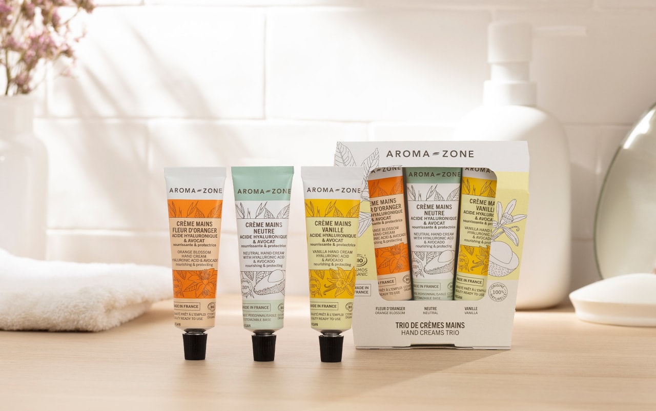 Coffret cadeau - trio de crèmes mains