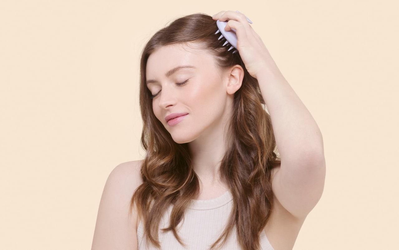 Set Di 2 Spazzole Massaggianti Per Cuoio Capelluto - Colori Ciano E Bianco, Per Stimolare La Circolazione E Il Benessere Dei Capelli