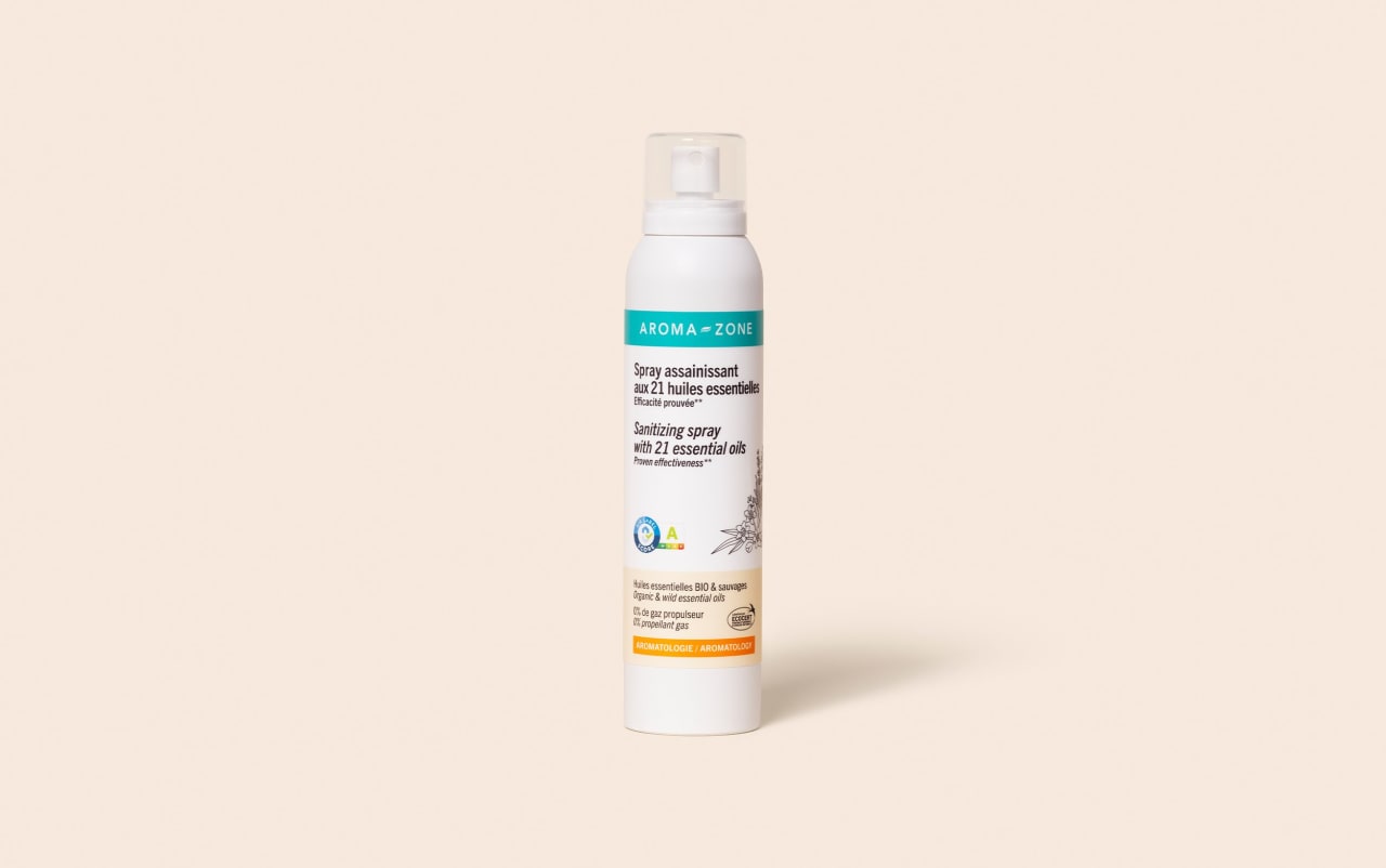 Spray assainissant purifiant aux huiles essentielles