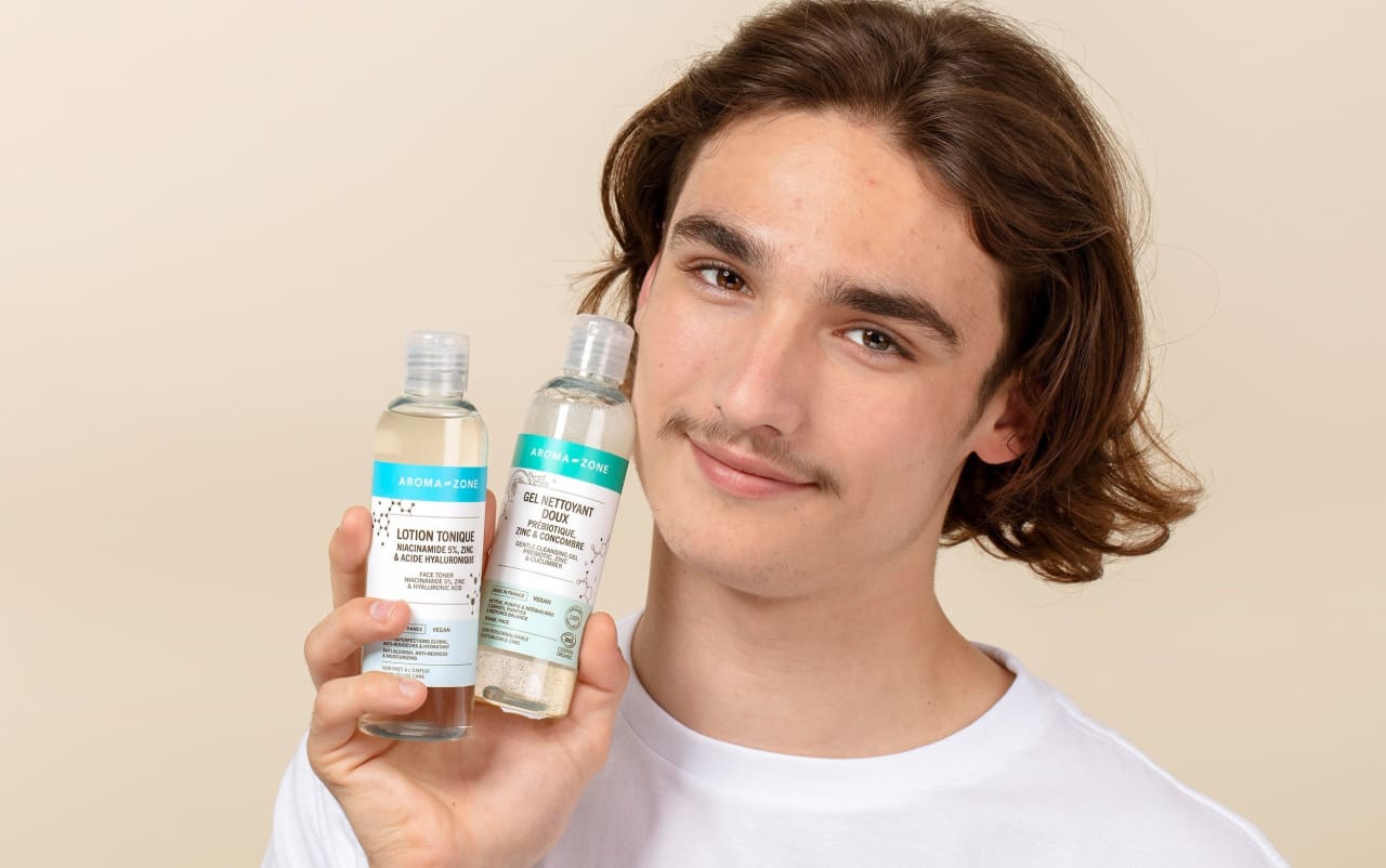 Gel nettoyant doux Prébiotique, Zinc & Concombre