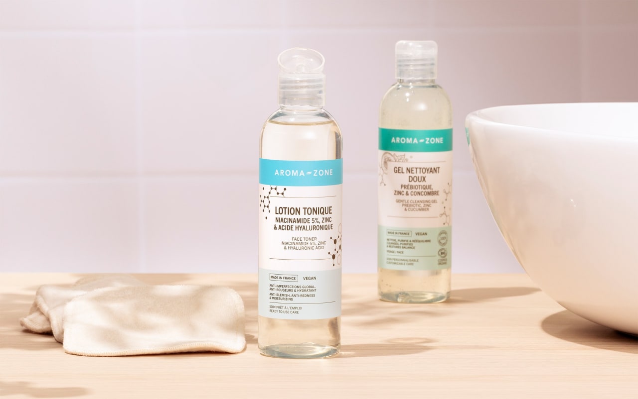 Lozione tonica Niacinamide 5%, Zinco e Acido ialuronico