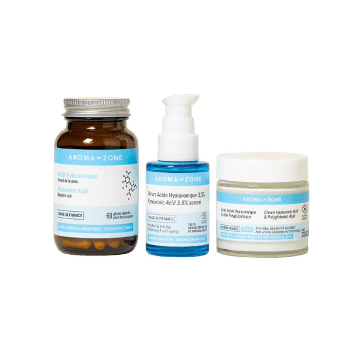Trio Hydratation Intense à l’Acide Hyaluronique