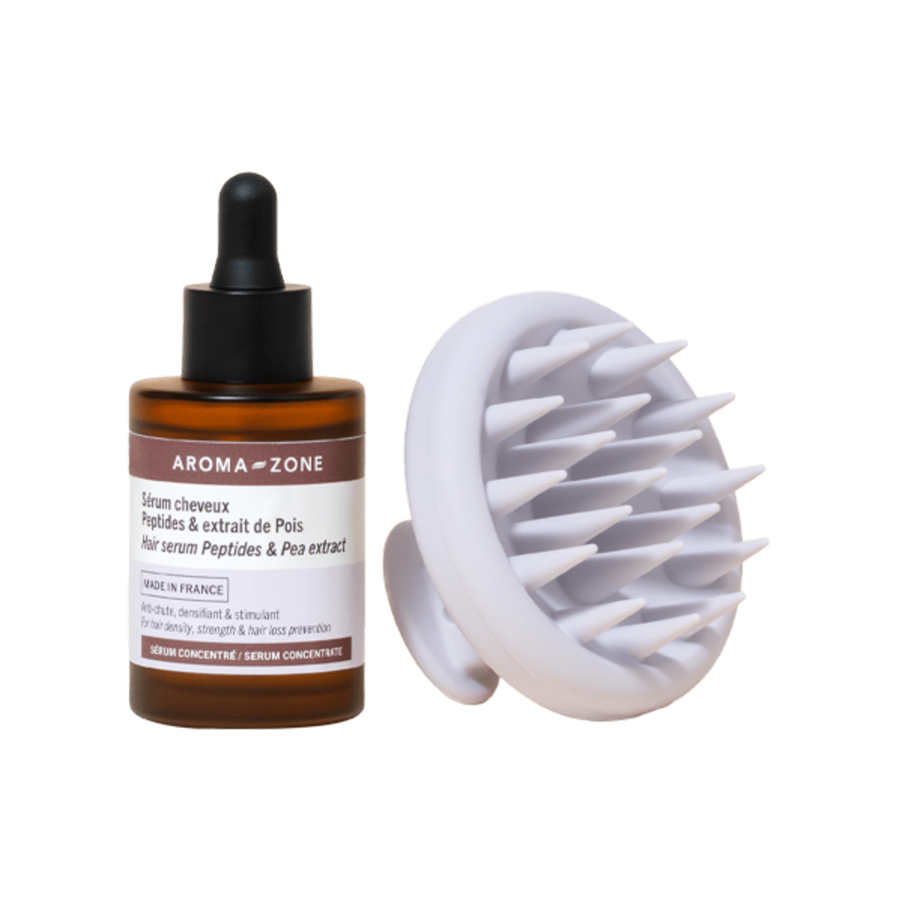 Duo Anti-Chute : Brosse Massante & Sérum Fortifiant