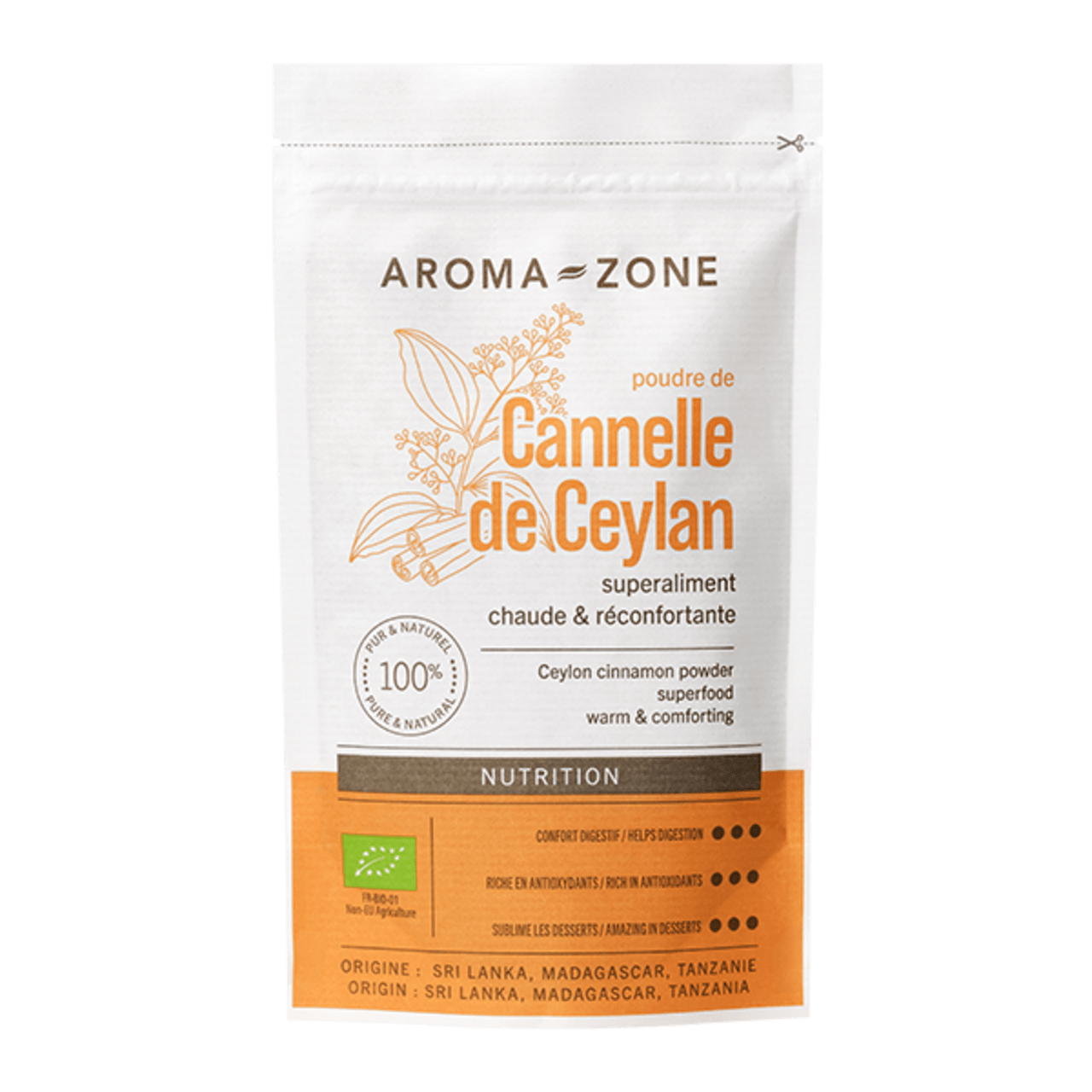 Poudre de Cannelle de Ceylan BIO
