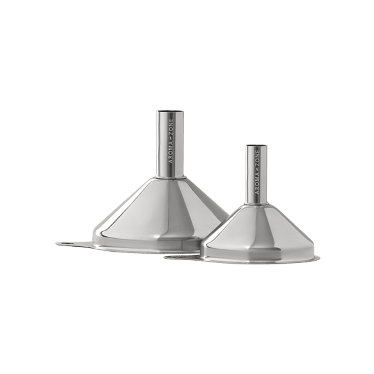 Lot de 2 entonnoirs en acier inoxydable