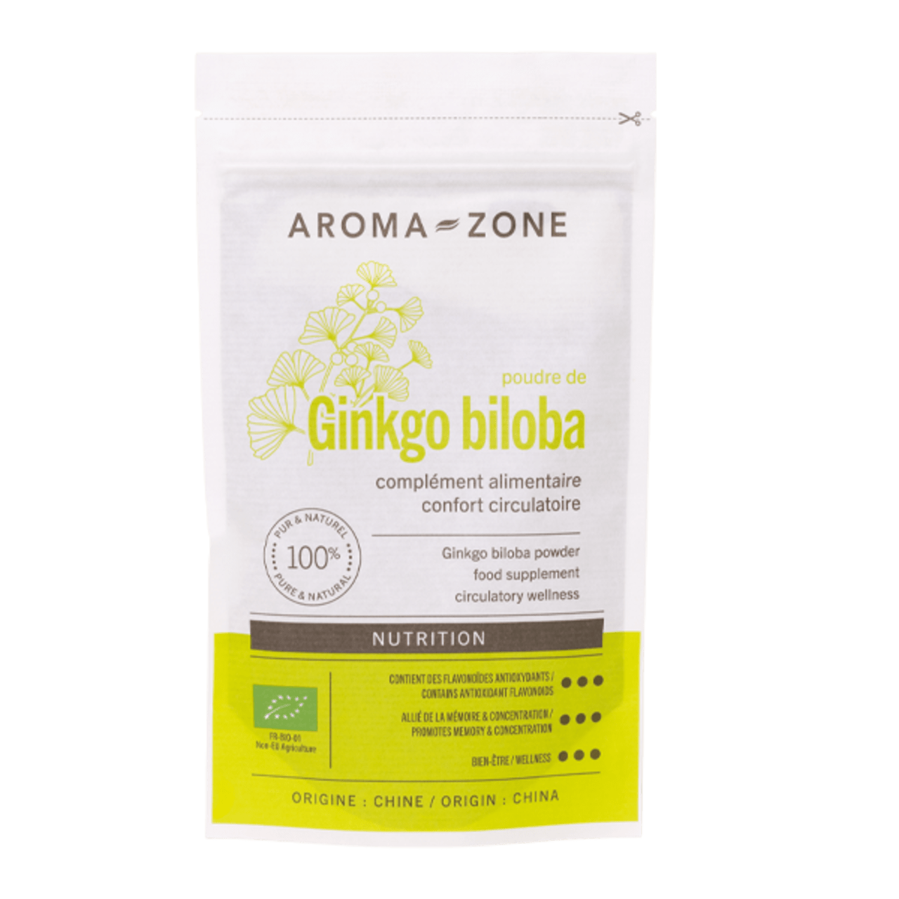 Ginkgo biloba BIO en poudre