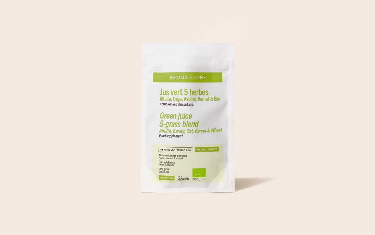 Jus vert 5 herbes - 100 g - Complément alimentaire