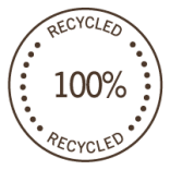 stamp 100% RECYCLED