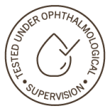 stamp TESTED UNDER OPHTHALMOLOGICAL SUPERVISION