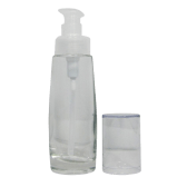 Vogue Clear Glass Bottle With Cream Pump - 50ml