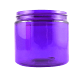 Vasetto in PET riciclato viola BASIC 200 ml - senza tappo