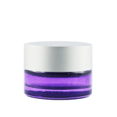 Violet Glass Jar Matte Silver Lid - 5ml